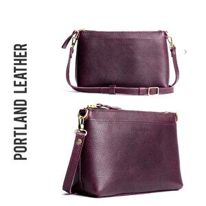 NWOT Portland Leather Poppy Purse in Plum